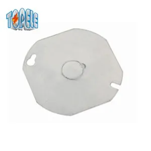 Nắp hộp nối hình bát giác phẳng EMT 4x4 tiêu chuẩn Mỹ với 1/2 inch KO